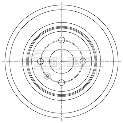 Bremstrommel Hinterachse BORG & BECK BBR7264 Bild Bremstrommel Hinterachse BORG & BECK BBR7264
