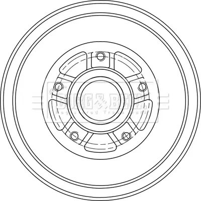 Bremstrommel Hinterachse BORG & BECK BBR7289 Bild Bremstrommel Hinterachse BORG & BECK BBR7289