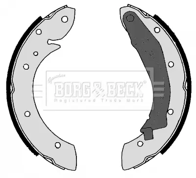 Bremsbackensatz Hinterachse BORG & BECK BBS6262 Bild Bremsbackensatz Hinterachse BORG & BECK BBS6262