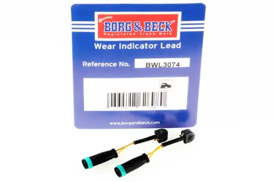 Warnkontakt, Bremsbelagverschleiß Hinterachse BORG & BECK BWL3074 Bild Warnkontakt, Bremsbelagverschleiß Hinterachse BORG & BECK BWL3074