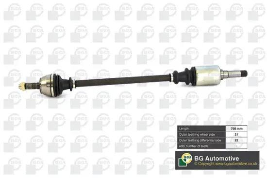 Antriebswelle Vorderachse rechts BGA DS1405R Bild Antriebswelle Vorderachse rechts BGA DS1405R