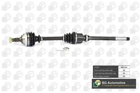 Antriebswelle Vorderachse rechts BGA DS1414RA Bild Antriebswelle Vorderachse rechts BGA DS1414RA