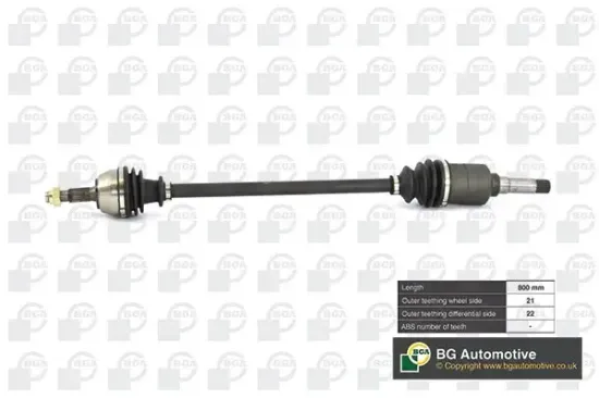 Antriebswelle Vorderachse rechts BGA DS1432R Bild Antriebswelle Vorderachse rechts BGA DS1432R