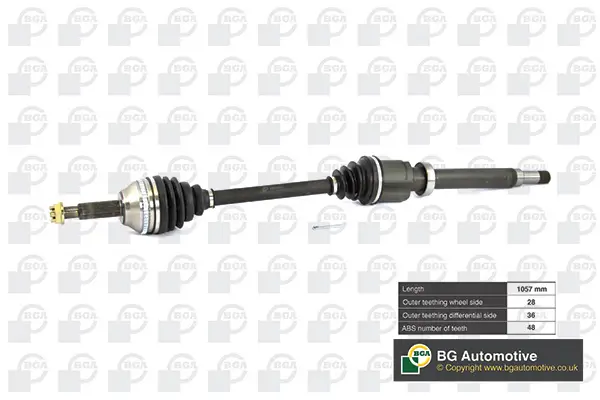 Antriebswelle Vorderachse rechts BGA DS2351RA