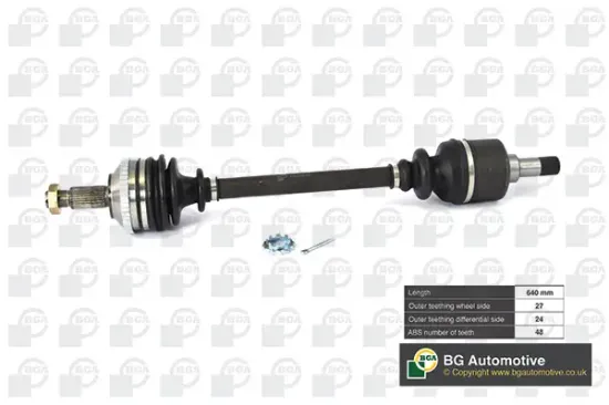 Antriebswelle Vorderachse links BGA DS6713L Bild Antriebswelle Vorderachse links BGA DS6713L