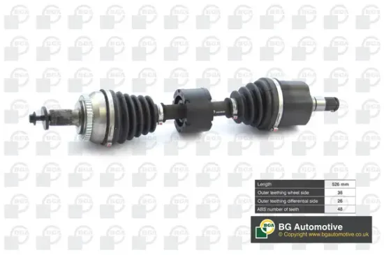 Antriebswelle Vorderachse links BGA DS9707LA Bild Antriebswelle Vorderachse links BGA DS9707LA