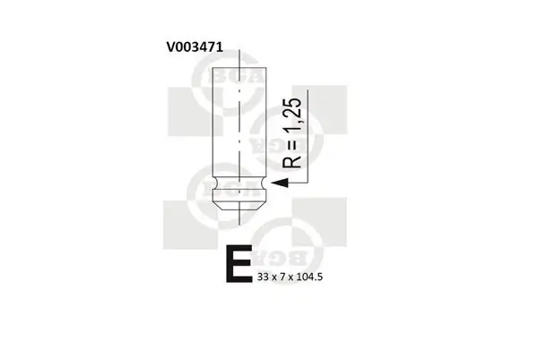 Einlassventil BGA V003471