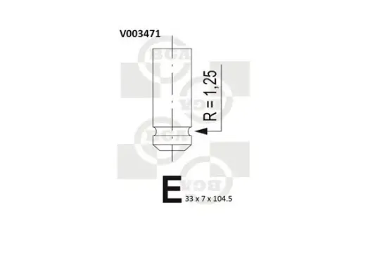 Einlassventil BGA V003471 Bild Einlassventil BGA V003471