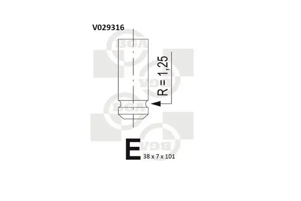 Einlassventil BGA V029316