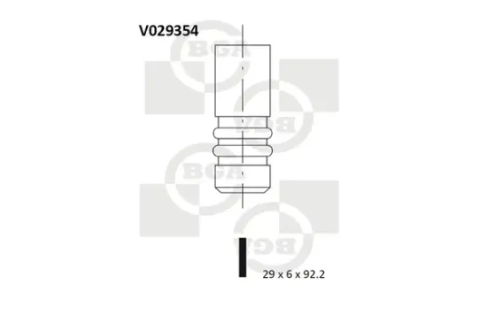 Auslassventil BGA V029354 Bild Auslassventil BGA V029354