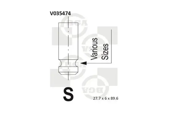 Einlassventil BGA V035474 Bild Einlassventil BGA V035474