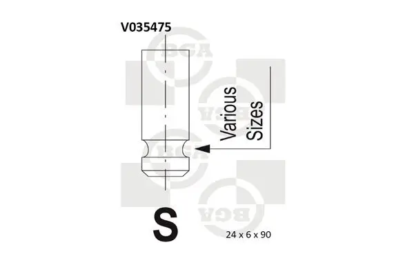 Auslassventil BGA V035475