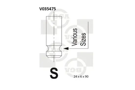 Auslassventil BGA V035475 Bild Auslassventil BGA V035475