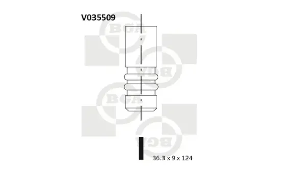 Auslassventil BGA V035509 Bild Auslassventil BGA V035509