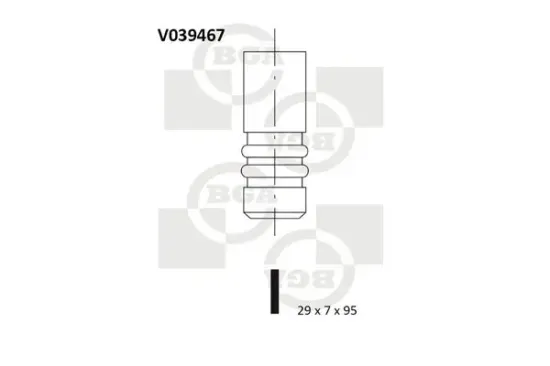 Auslassventil BGA V039467 Bild Auslassventil BGA V039467