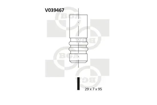 Auslassventil BGA V039467 Bild Auslassventil BGA V039467