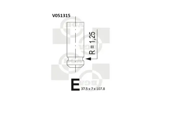 Einlassventil BGA V051315 Bild Einlassventil BGA V051315