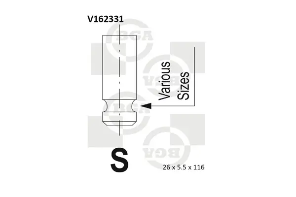 Auslassventil BGA V162331