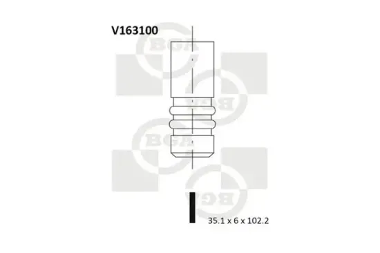 Einlassventil BGA V163100 Bild Einlassventil BGA V163100