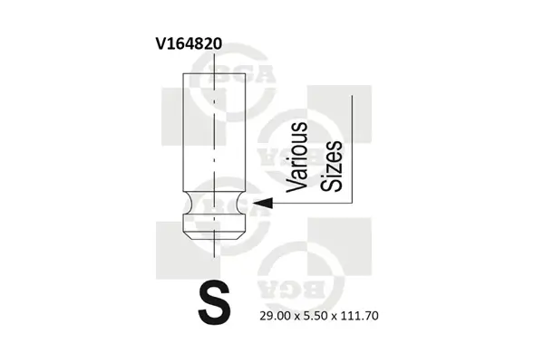 Einlassventil BGA V164820