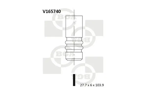 Einlassventil BGA V165740