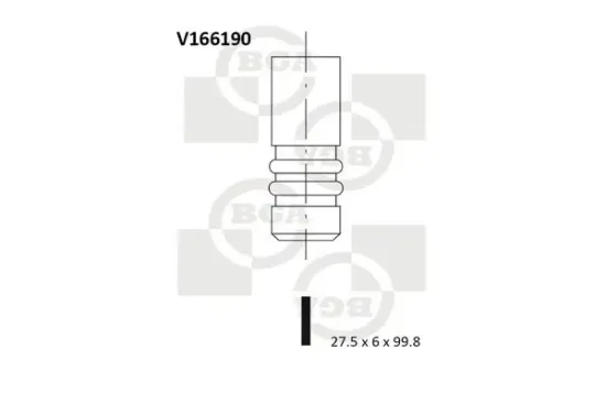 Einlassventil BGA V166190 Bild Einlassventil BGA V166190