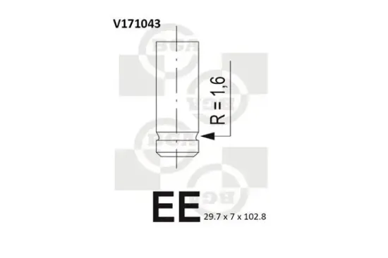 Auslassventil BGA V171043 Bild Auslassventil BGA V171043