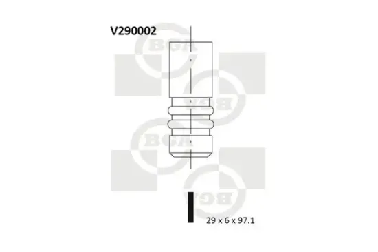 Einlassventil BGA V290002 Bild Einlassventil BGA V290002