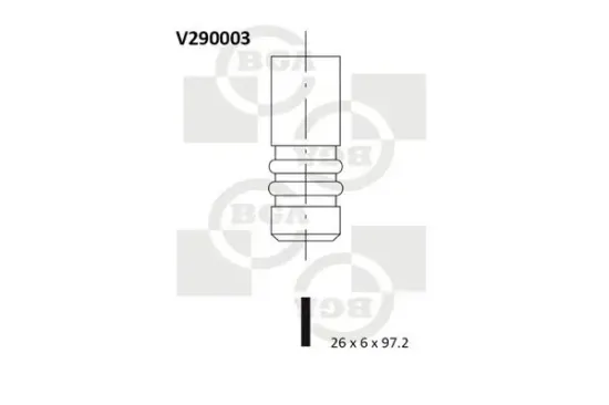 Auslassventil BGA V290003 Bild Auslassventil BGA V290003