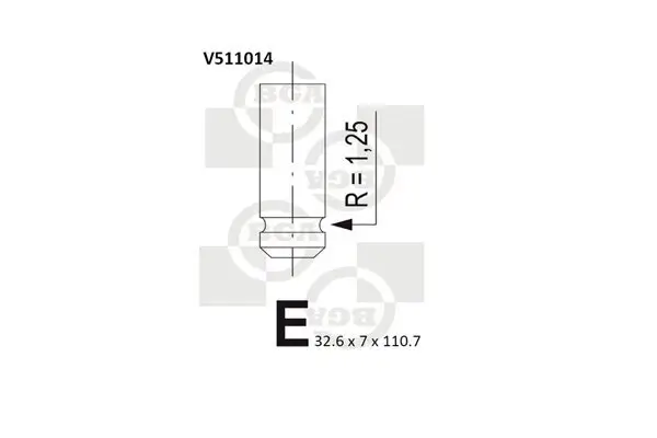 Auslassventil BGA V511014