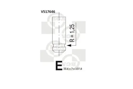 Auslassventil BGA V517646 Bild Auslassventil BGA V517646