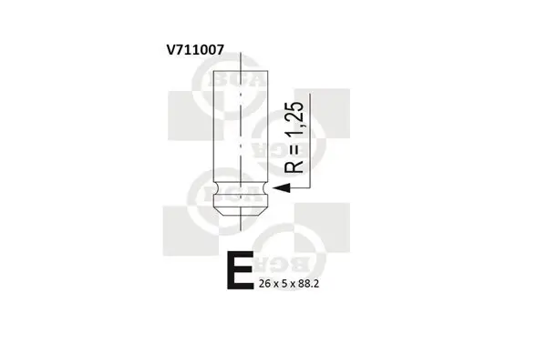 Einlassventil BGA V711007