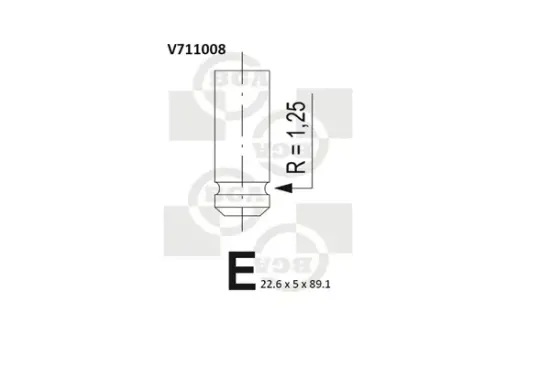 Auslassventil BGA V711008 Bild Auslassventil BGA V711008