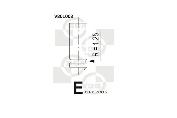 Einlassventil BGA V801003