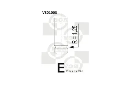 Einlassventil BGA V801003 Bild Einlassventil BGA V801003