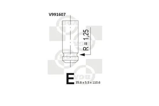 Einlassventil BGA V991607 Bild Einlassventil BGA V991607