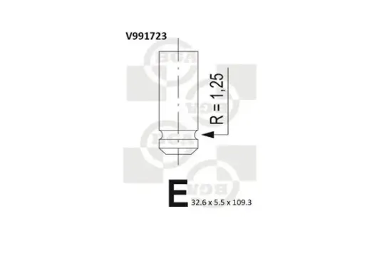 Einlassventil BGA V991723 Bild Einlassventil BGA V991723