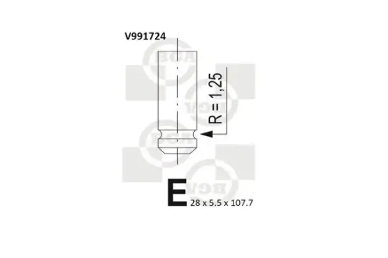 Auslassventil BGA V991724 Bild Auslassventil BGA V991724