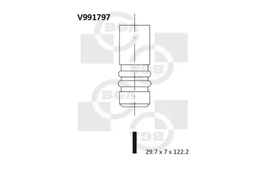 Einlassventil BGA V991797 Bild Einlassventil BGA V991797