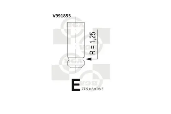 Einlassventil BGA V991855 Bild Einlassventil BGA V991855