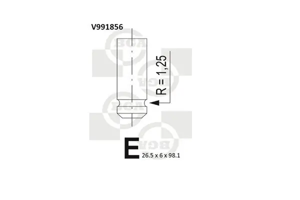 Auslassventil BGA V991856