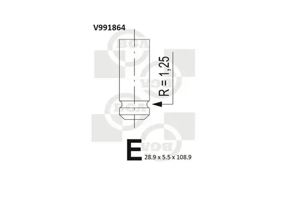 Auslassventil BGA V991864