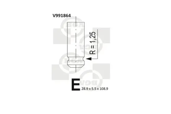 Auslassventil BGA V991864 Bild Auslassventil BGA V991864