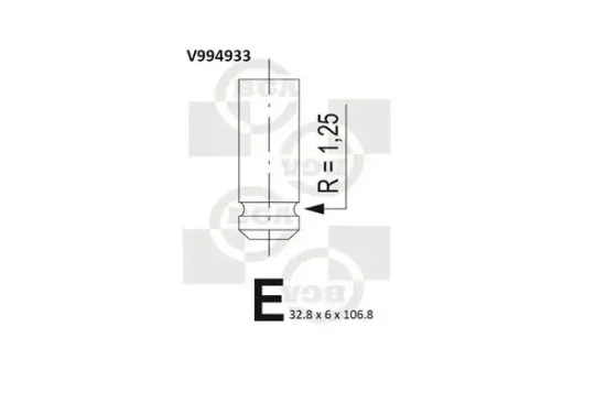 Einlassventil BGA V994933 Bild Einlassventil BGA V994933