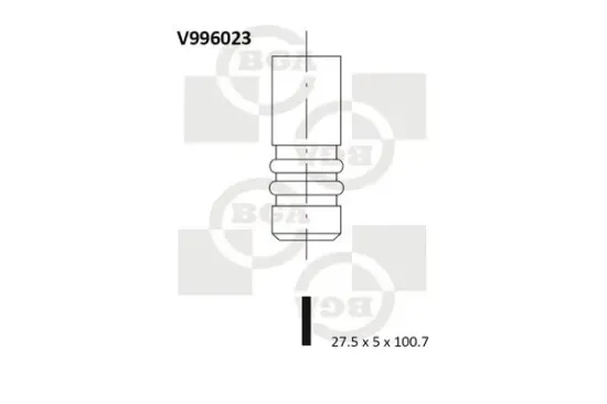 Auslassventil BGA V996023 Bild Auslassventil BGA V996023