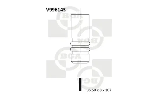 Einlassventil BGA V996143 Bild Einlassventil BGA V996143