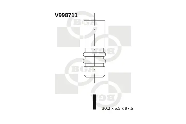Auslassventil BGA V998711