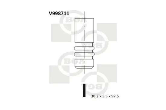 Auslassventil BGA V998711 Bild Auslassventil BGA V998711
