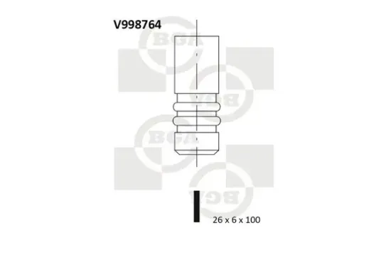 Einlassventil BGA V998764 Bild Einlassventil BGA V998764