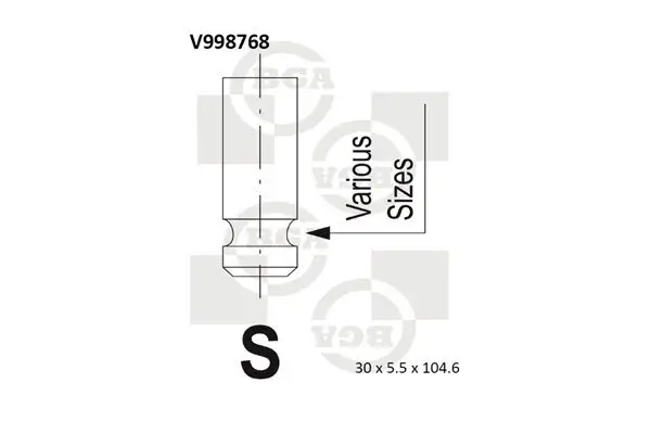 Auslassventil BGA V998768